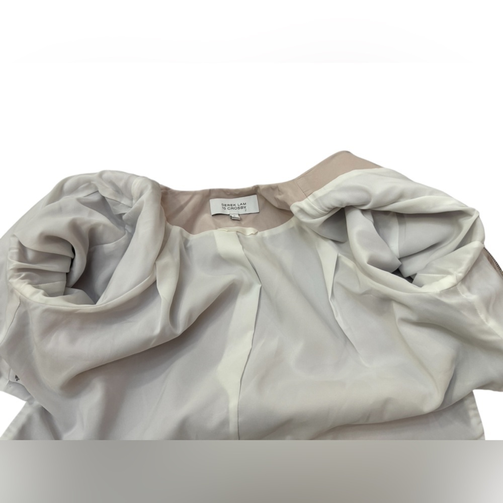 Derek Lam 10 Crosby Lilac High Low Zip Jacket Size 6 - Picture 8 of 16